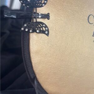 Gold and Black Butterfly Clutch